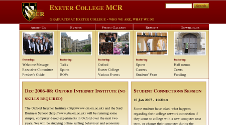 Screenshot of www.exetermcr.com